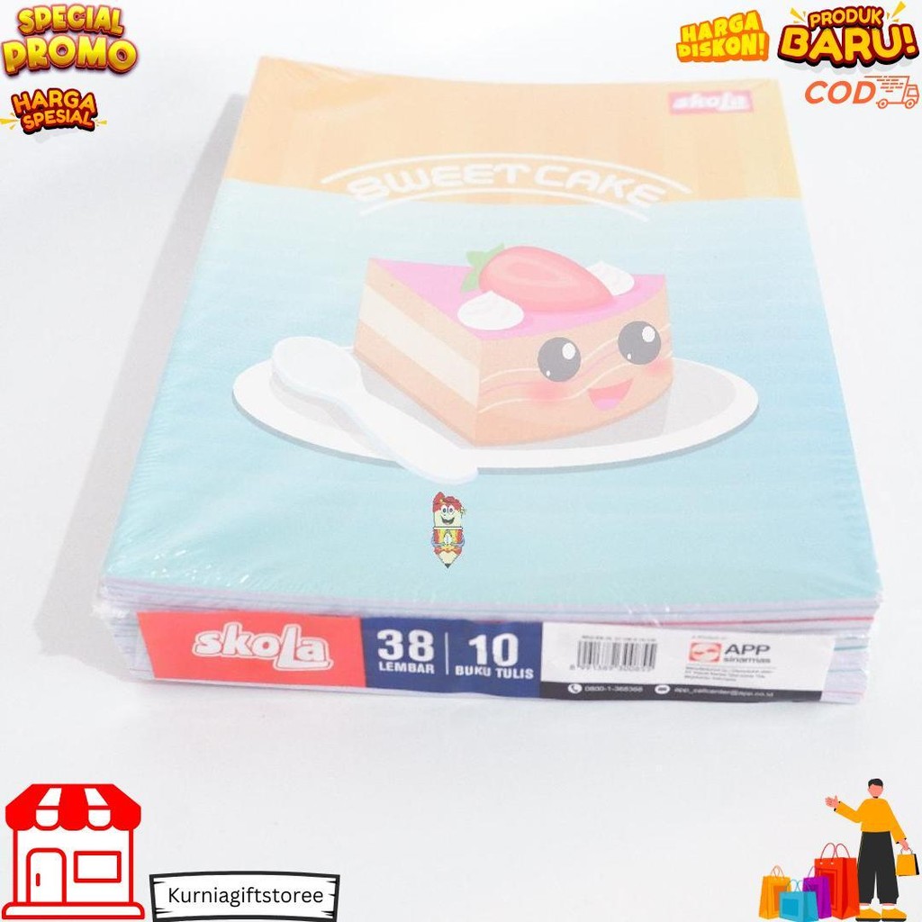 

Buku Tulis Skola Sidu 38 Lembar 1 Pak 10 Pcs D Promo Puncak