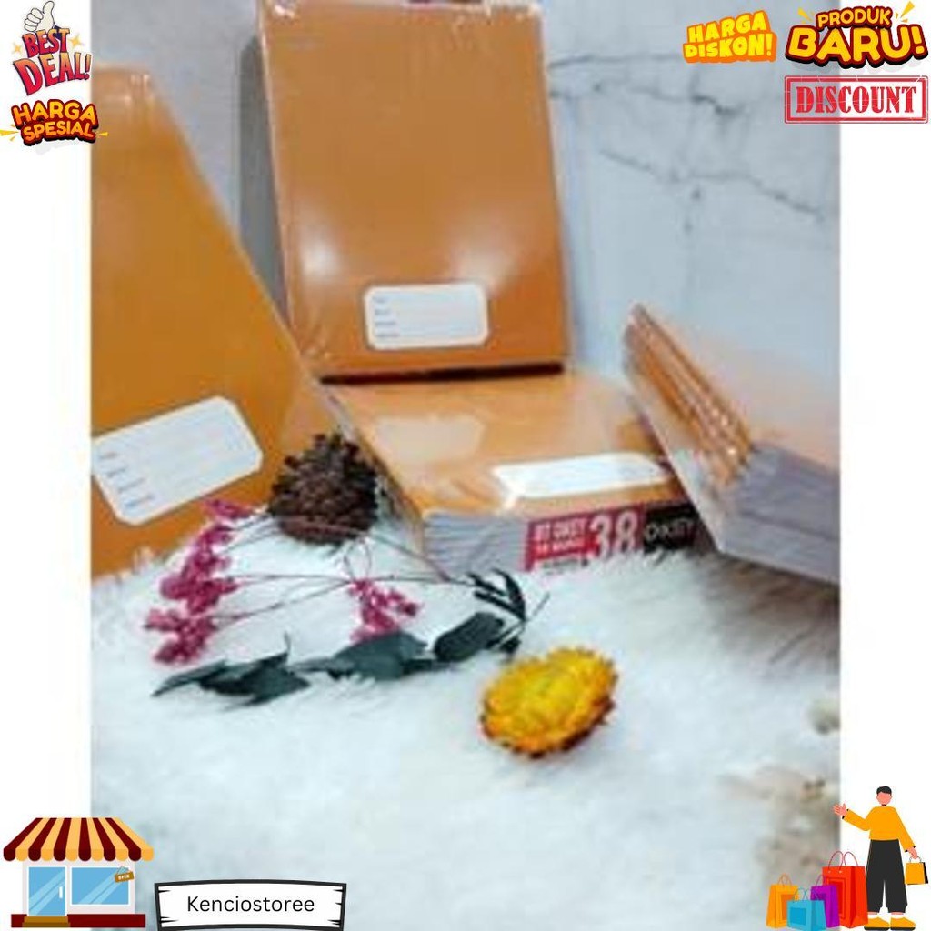 

(10Pack) Buku Tulis 38 Lembar Sampul Coklat Premium-Buku Tulis 38 Halaman D Promo Puncak