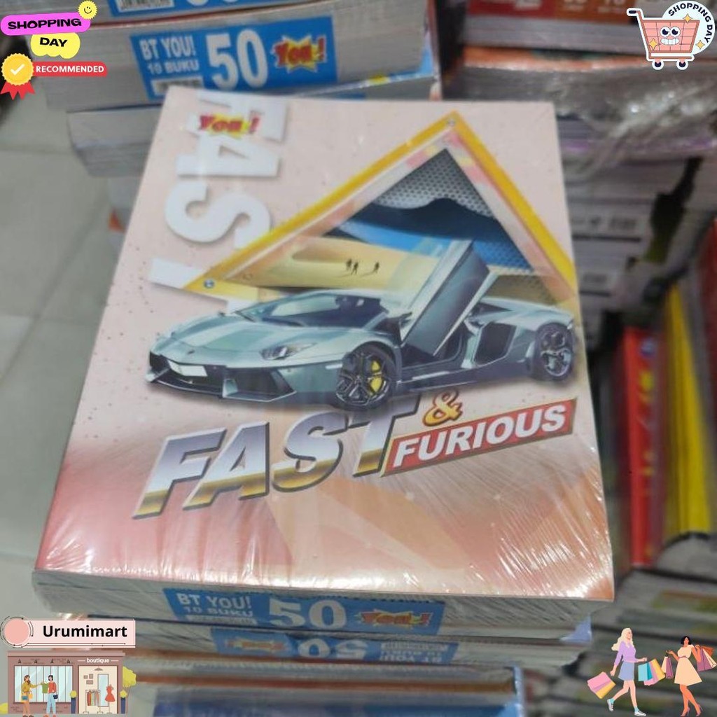 

(10 Buku) Buku Tulis Murah You Isi 50 Lembar 1 Pack / Kualitas Di Bawah Sidu D Best Seller