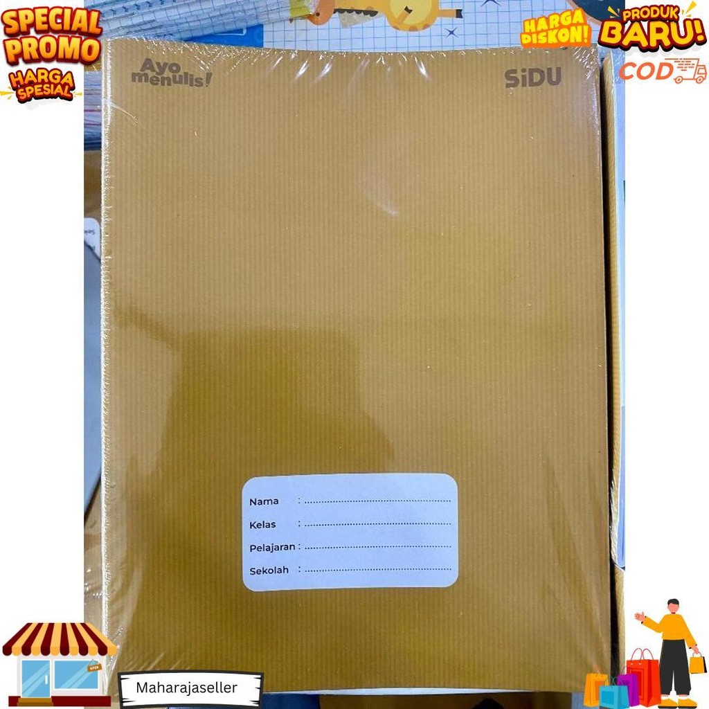 

(Pak) Buku Tulis Sidu 40 Kraft / Buku Tulis Sinar Dunia 40 Lembar 10 Pcs/ Buku Tulis Murah D Terlaris