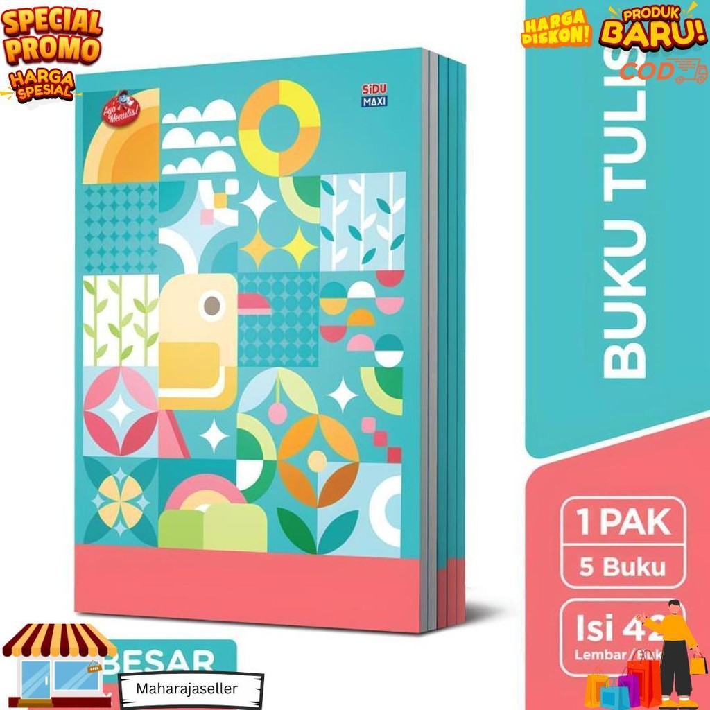 

Buku Tulis Sinar Dunia Sidu Maxi Boxy Isi 42 Lembar Per Pack Isi 5 Pcs D Best Seller