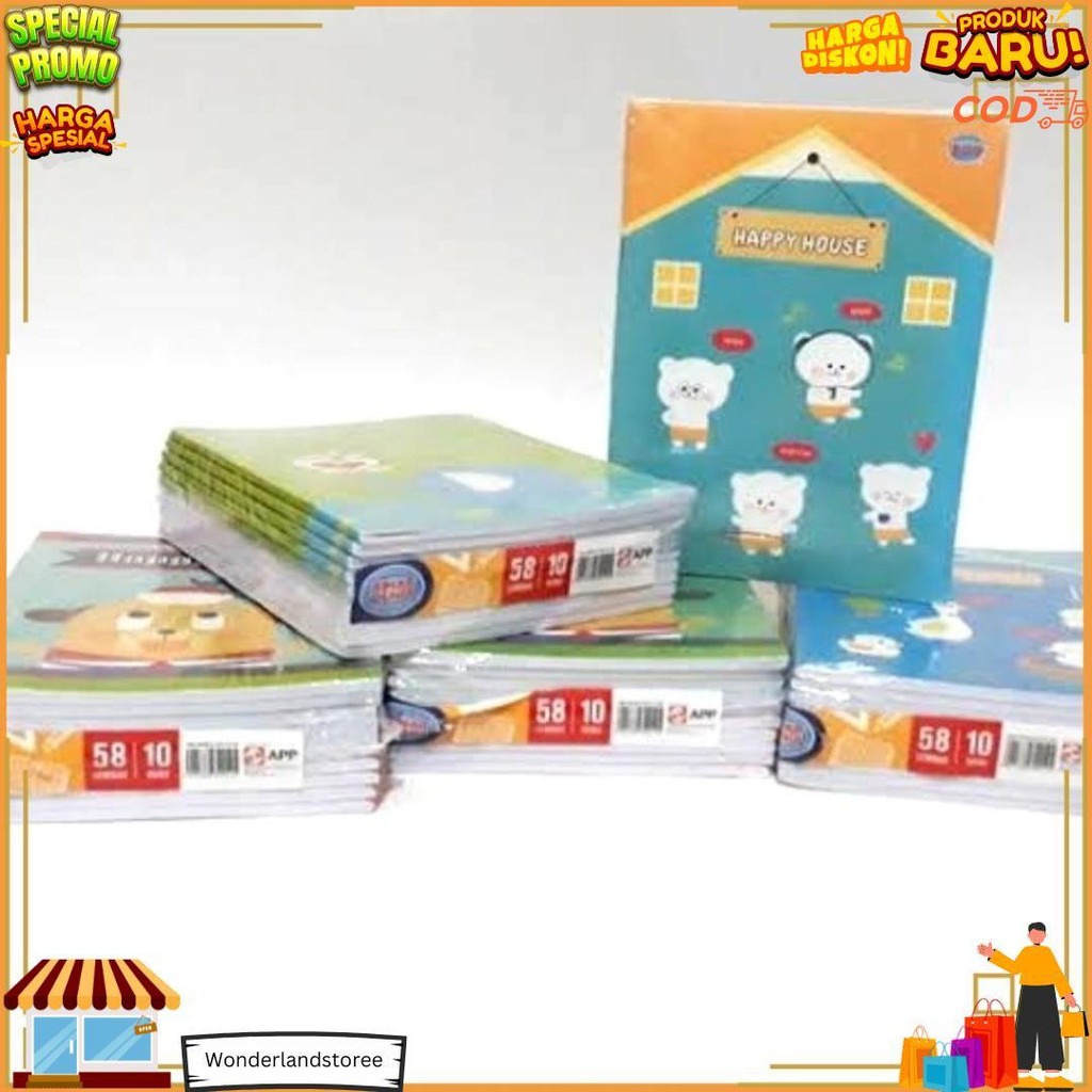

Sinar Dunia Buku Tulis Isi 58 Lembar (1 Pack Isi 10 Pcs) D Cod