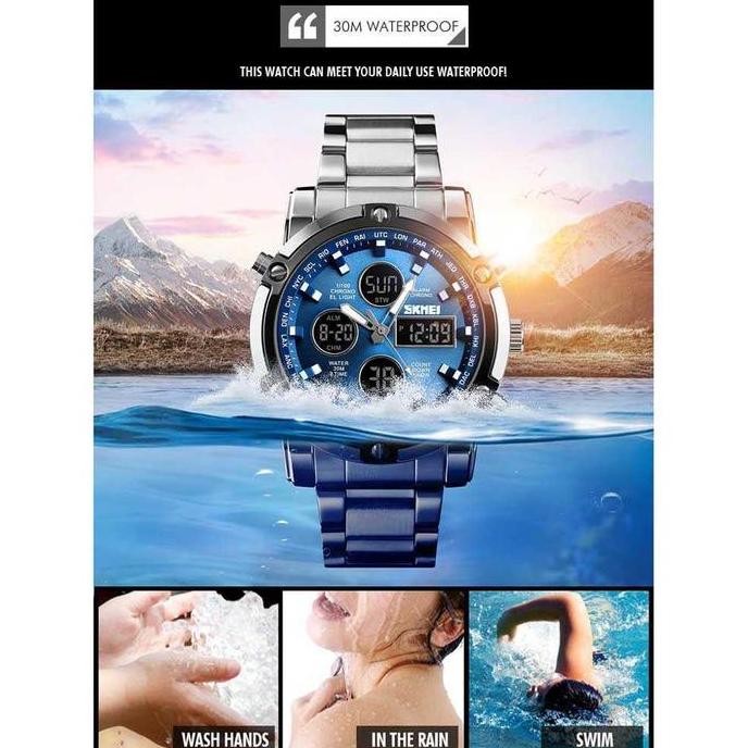 SKMEI JAM TANGAN KASUAL DIGITAL ANALOG PRIA - 1389