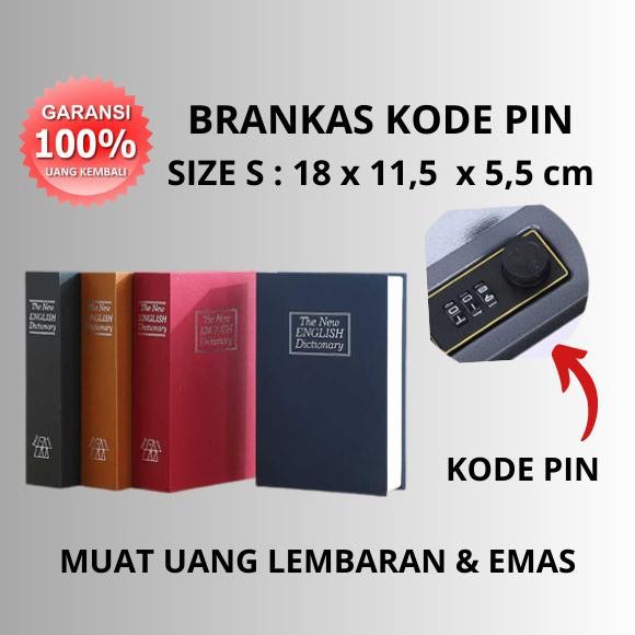 BRANGKAS BRANKAS BERANGKAS MINI BUKU KOTAK PENYIMPANAN RAHASIA KODE