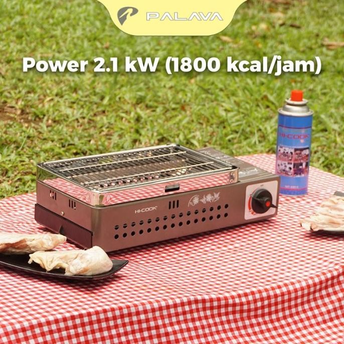 SHIWAYA Hi-Cook Kompor Gas Portable BBQ Panggang Portable campervan