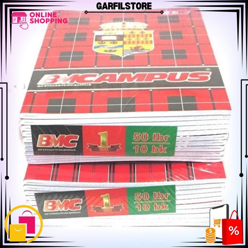 

Buku Tulis Bmb / Bmc Campus 50 Lembar (1 Pack 10 Buku) D Promo Puncak