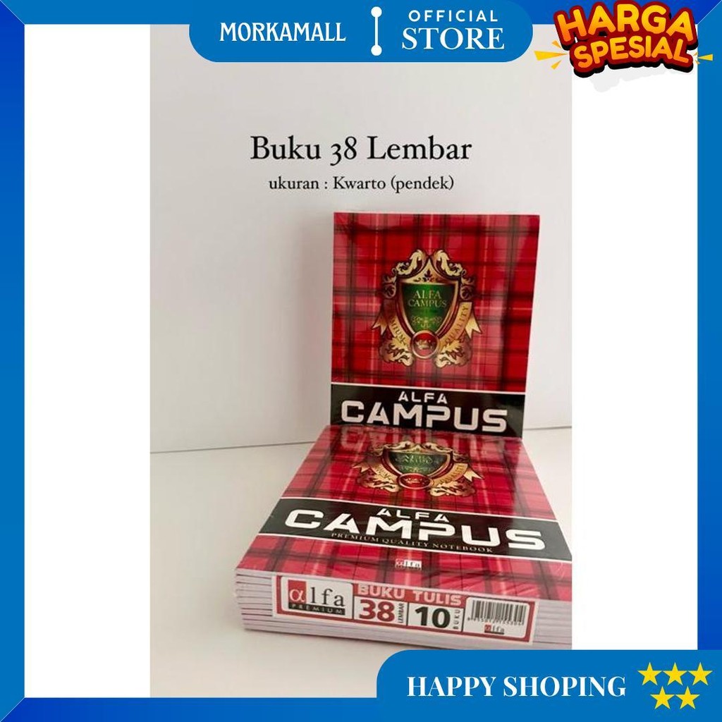 

Buku Tulis Kecil 38 Lembar Kwarto Campus - Alfa Campus D Promo 4.4