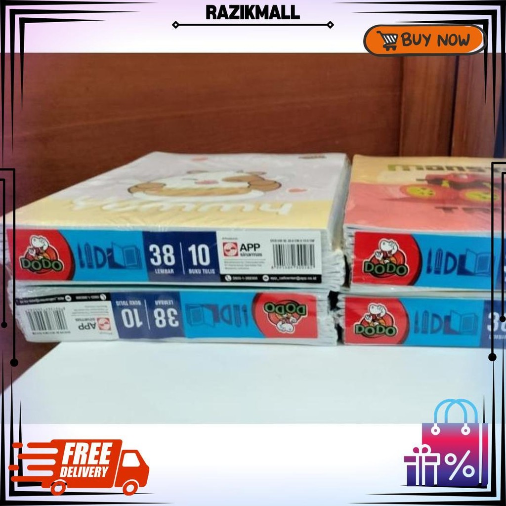 

[ Pak ] Buku Tulis Dodo By Sidu Isi 38 Lembar / Buku Tulis Murah Grosir (Isi 10 Buku) D Termurah