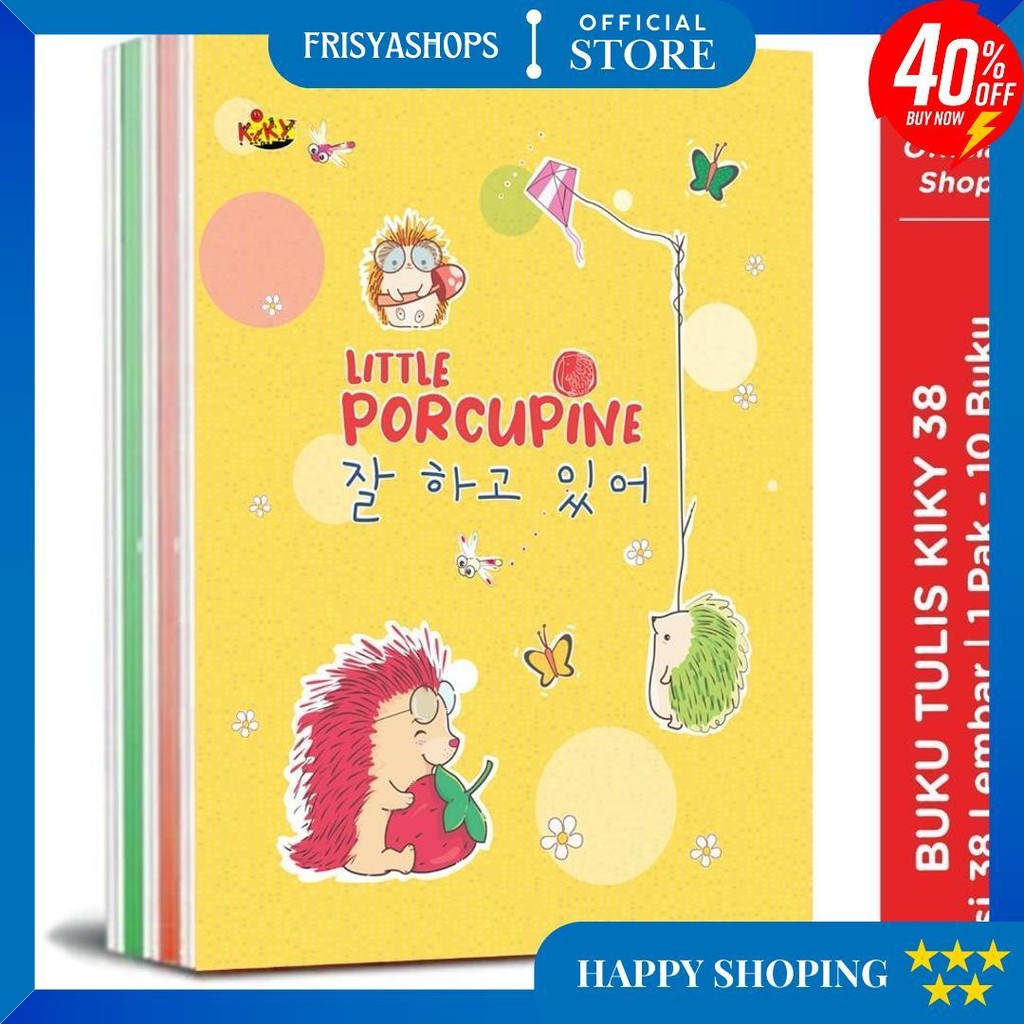 

Kiky Buku Tulis 38 Lembar - 10 Buku / Motif Random D Promo 4.4
