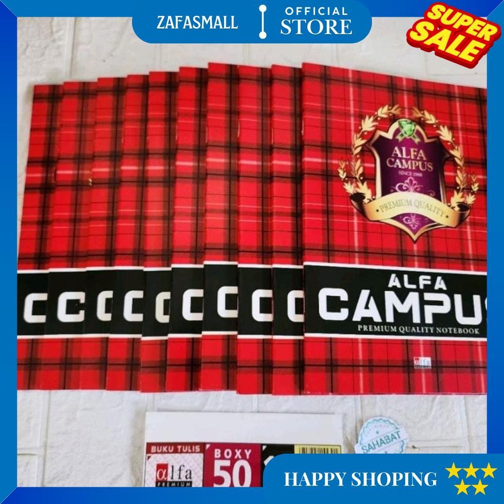 

Buku Tulis Alfa Campus 50 Lembar - (Buku Besar) D Cod