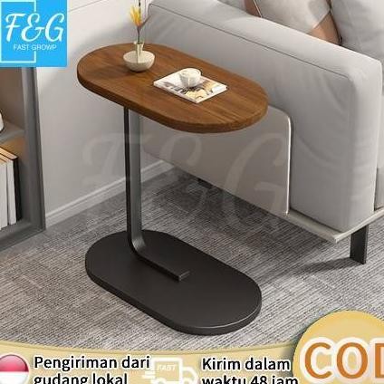 F&G Meja Teh Kecil Meja Samping Sofa Bergerak Meja Kopi Dengan Sisi Roda Rak Penyimpanan Meja Teh Me