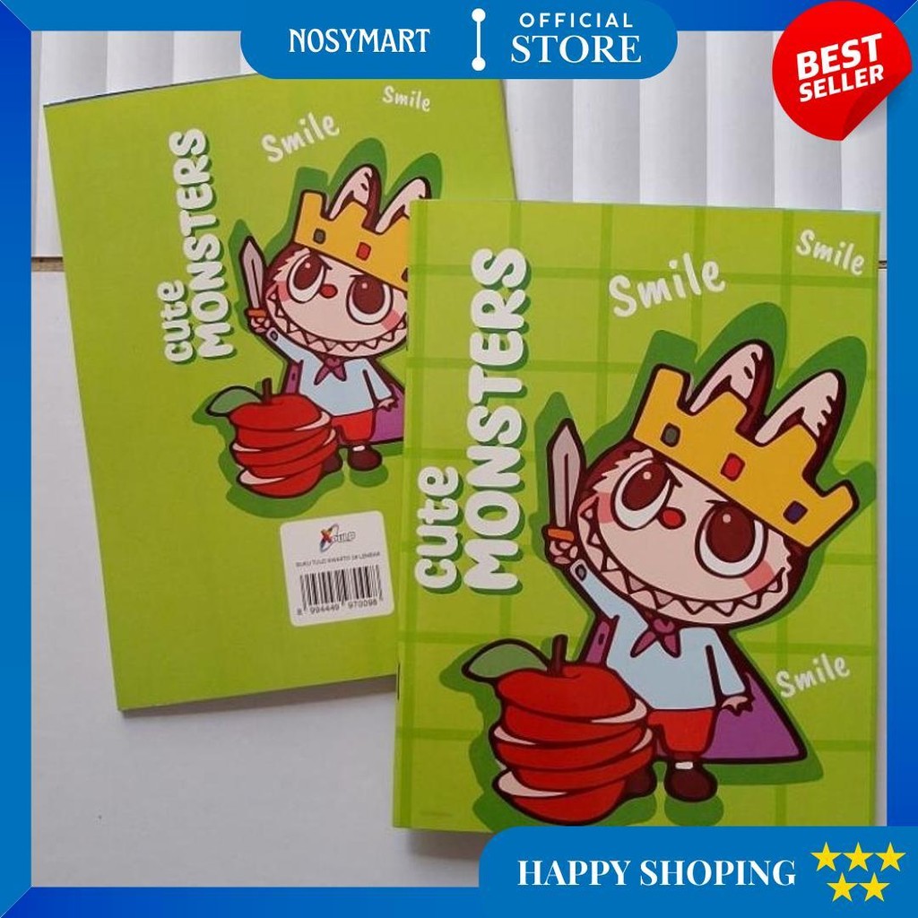 

(10Buku) Buku Tulis 38 Cover Labubu/Ukuran Buku Sidu D Termurah
