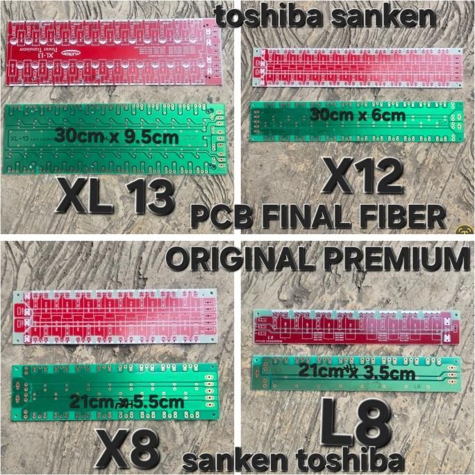 Baru ORIGINAL PREMIUM FIBER FINAL PCB  LINE TRANSISTOR TOSHIBA SANKEN TIP MJL PARAREL FINAL POWER AU
