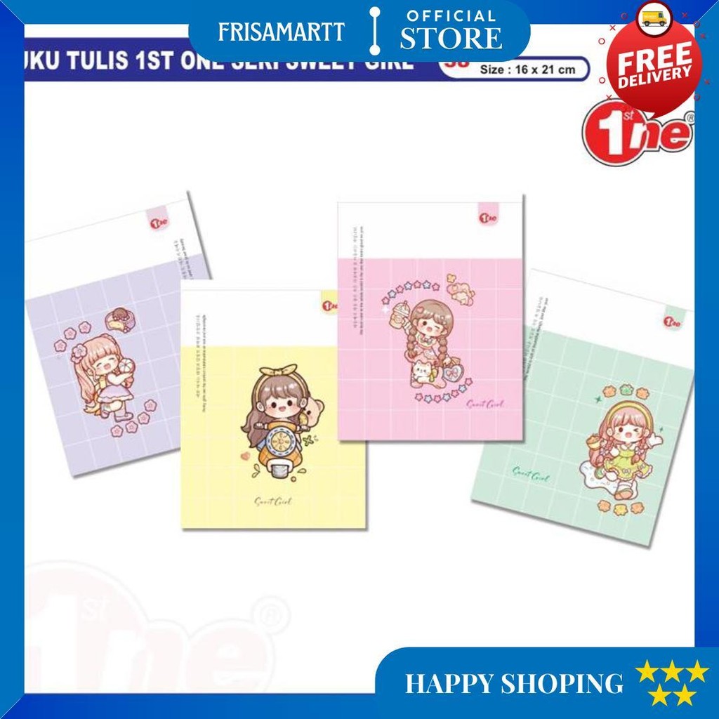 

[1Pak=10Buku] Buku Tulis Murah 38 Lembar 1St One D Gratis Ongkir