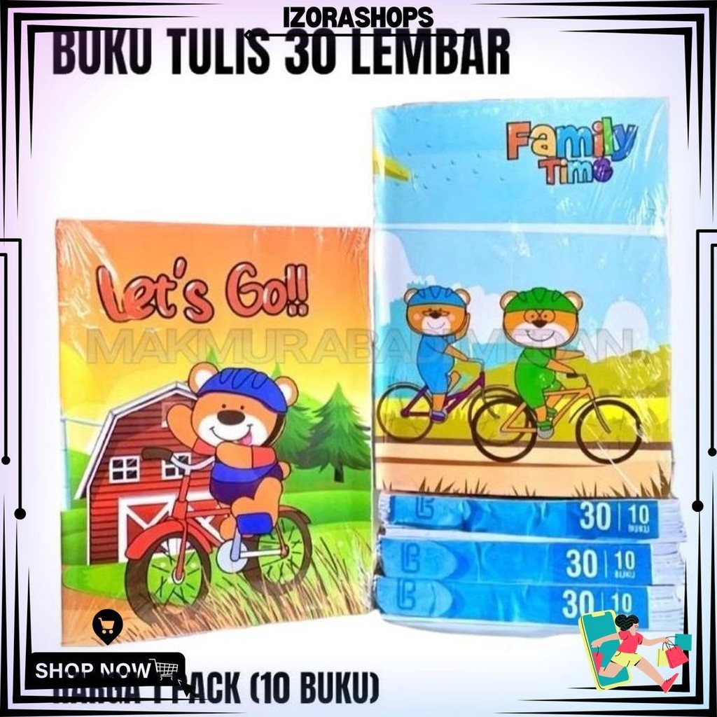 

(1Pack:10Pcs) Buku Tulis Isi 30 Lembar Termurah! Best Seller / Buku Tulis Sekolah Murah Bergaris Sa / Sp Isi 30 Lembar 10 Buku / Buku Tulis Murah 30 Sp / Sa Isi 10 Buku D Termurah
