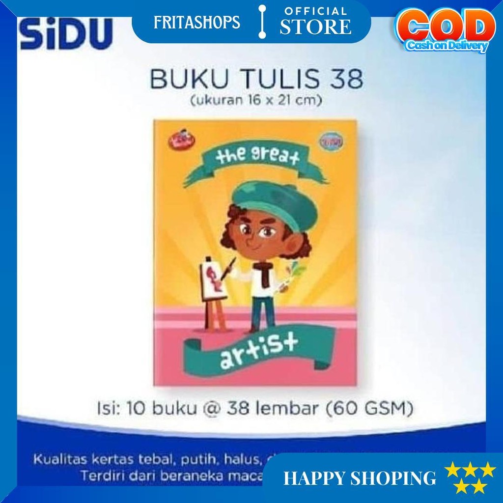 

(Fs) Tbmo Buku Tulis Sidu Eb 38 Lbr / Buku Tulis Sinar Dunia 38 Lembar 1 Pack Isi 10Pcs D Terlaris