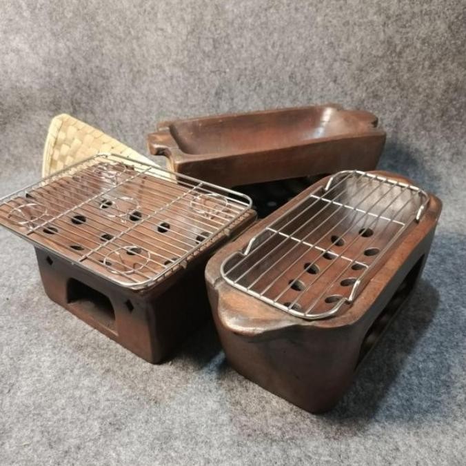 ANGLO Sate Gerabah, Tungku bakaran, Panggangan Sate Tanah Liat ,kecil,sedang,besar,Kitchenware TB