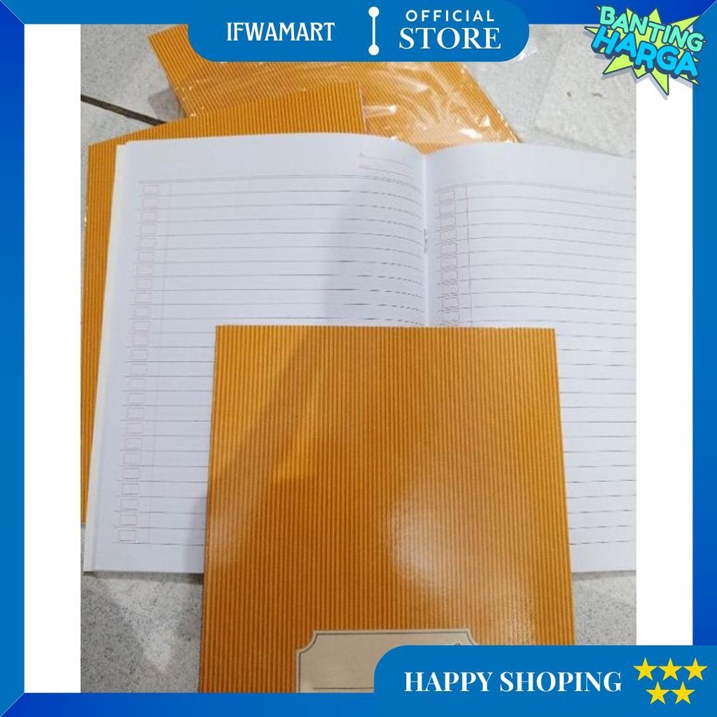 

Buku Tulis 40 Lembar Motif Coklat/Buku Sidu 40 /38Lembar Motif Sampul Coklat @10 Buku D Best Seller