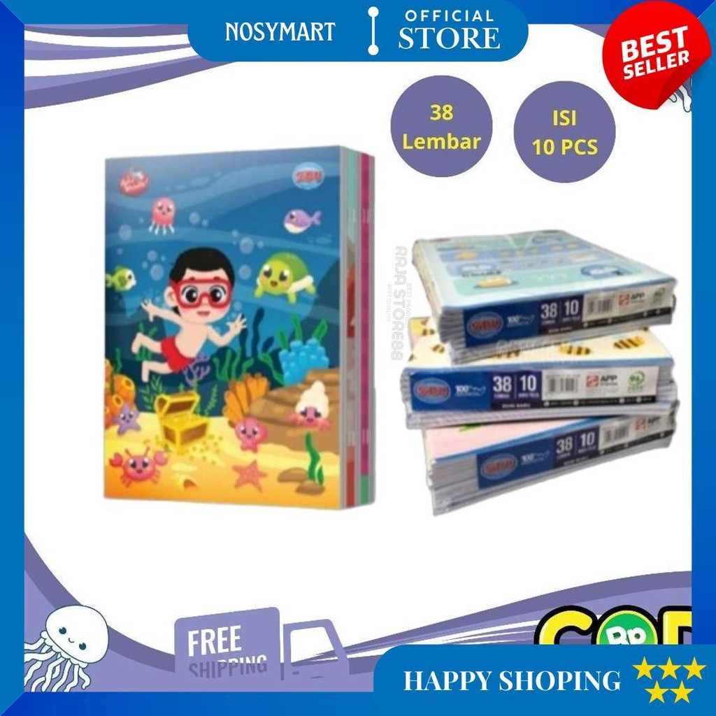 

Buku Tulis Sidu 38 Lembar ( 10 Pcs) D Termurah