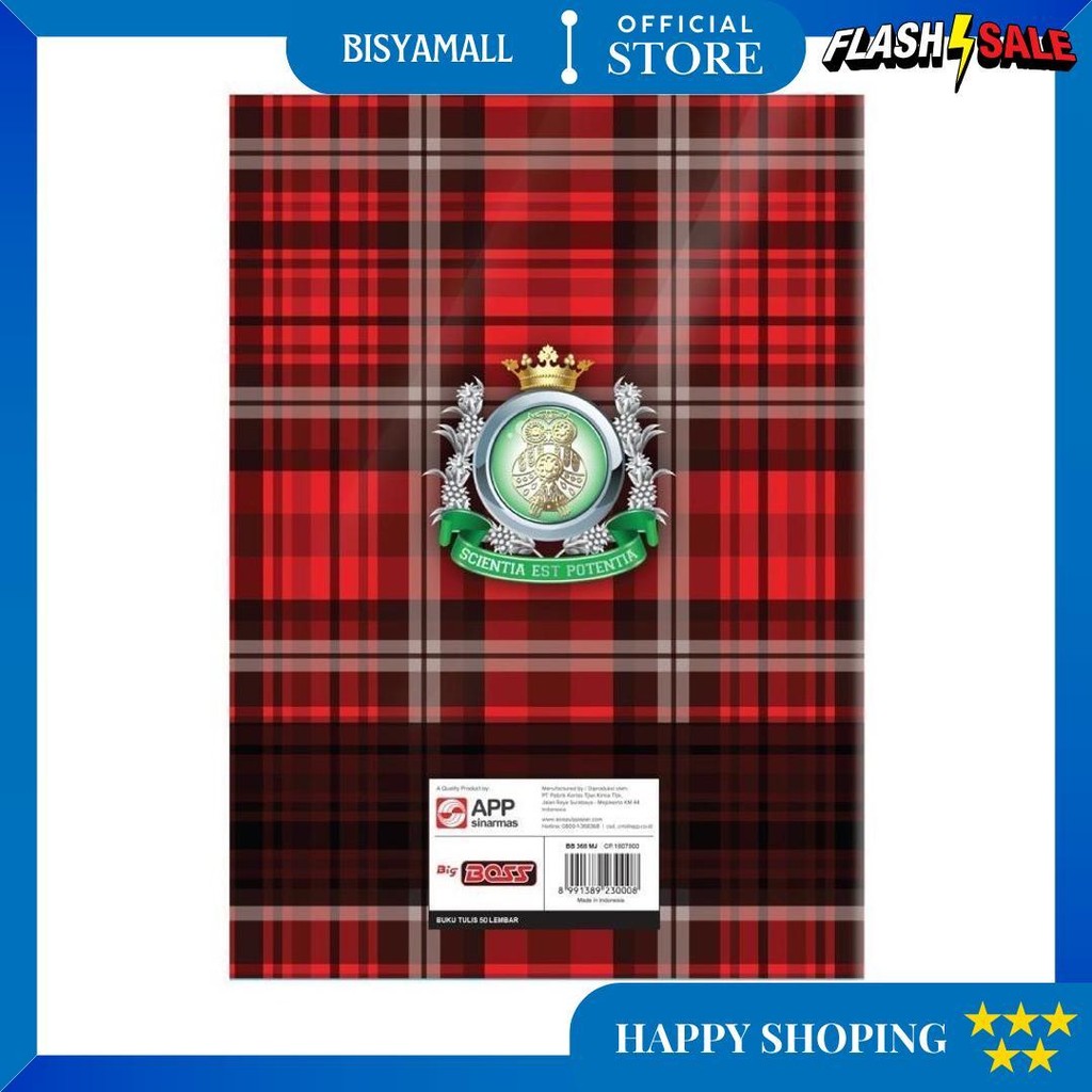 

[Pelangi Stationery] Bigboss Campus Buku Tulis 50 Lembar - Bbo Eb 50 Cam D Best Seller