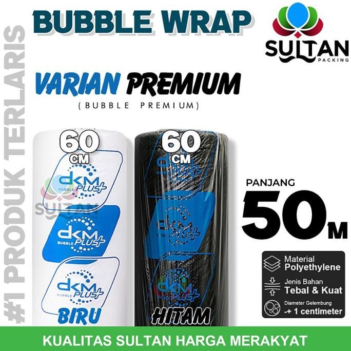 

tersedia plastic bubble wrap 60cm x 50m dkm plus premium termurah gojek grab