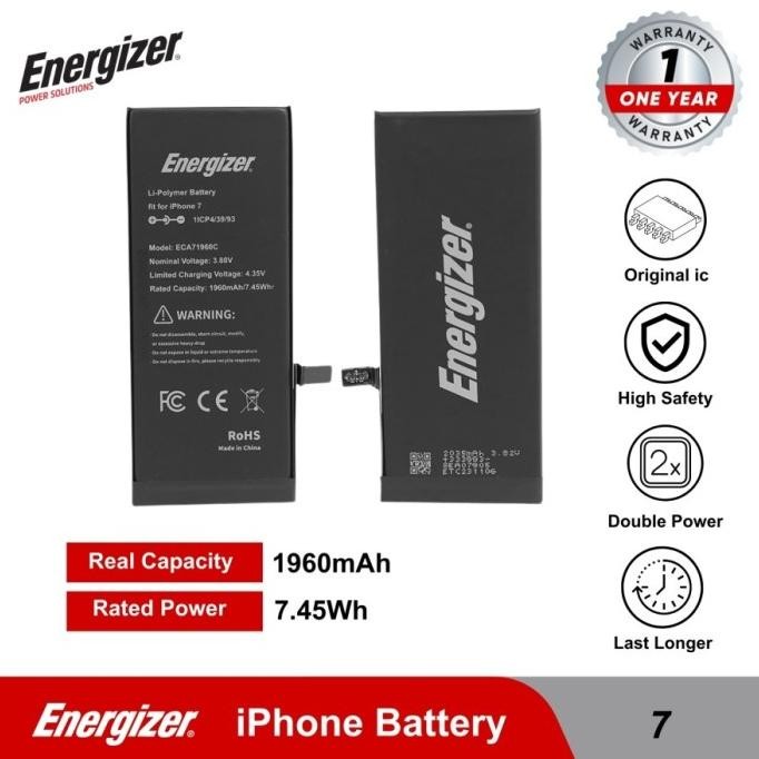 Terlaris Batre Baterai Battery Energizer - Iphone 7 / 7 Plus Original