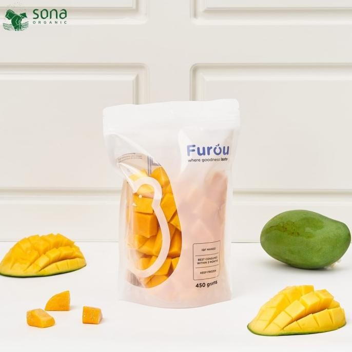 

Diskon! Frozen Mango (IQF) 450gr - Buah Mangga Beku - Furou
