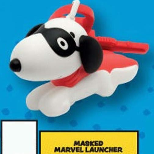 Snoopy's World Masked Marvel Launcher Happy Meal McD McDonalds