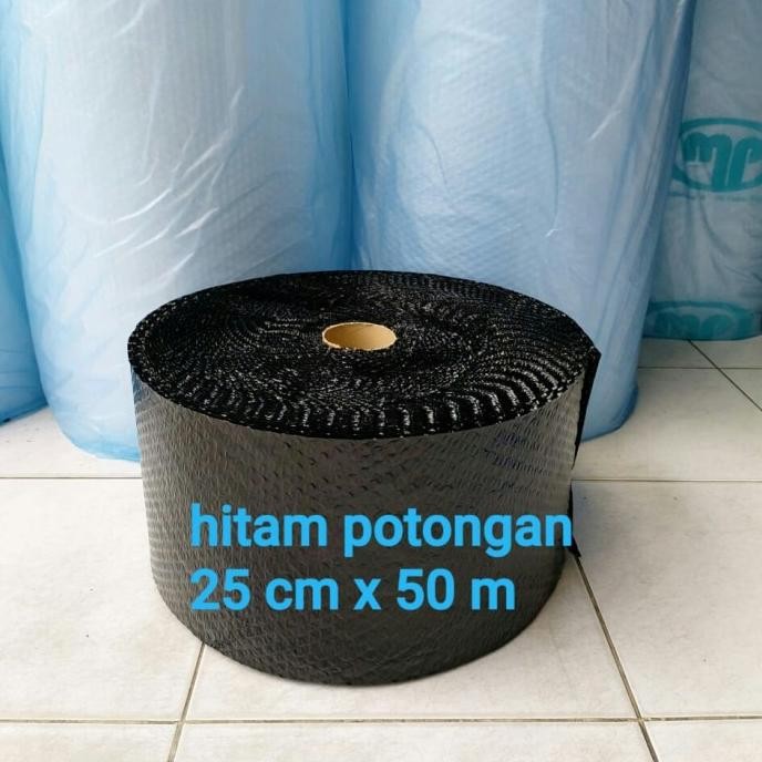 

tersedia bubble wrap/plastik gelembung ukr 25cm x 50m muliapack hitam