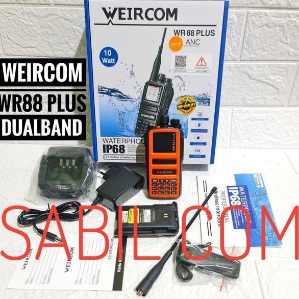 ready HT WEIRCOM WR88 PLUS 10 WATT DUALBAND - HT ANTI AIR WEIRCOM WR88 PLUS 10WATT IP67 HT WATERPROO