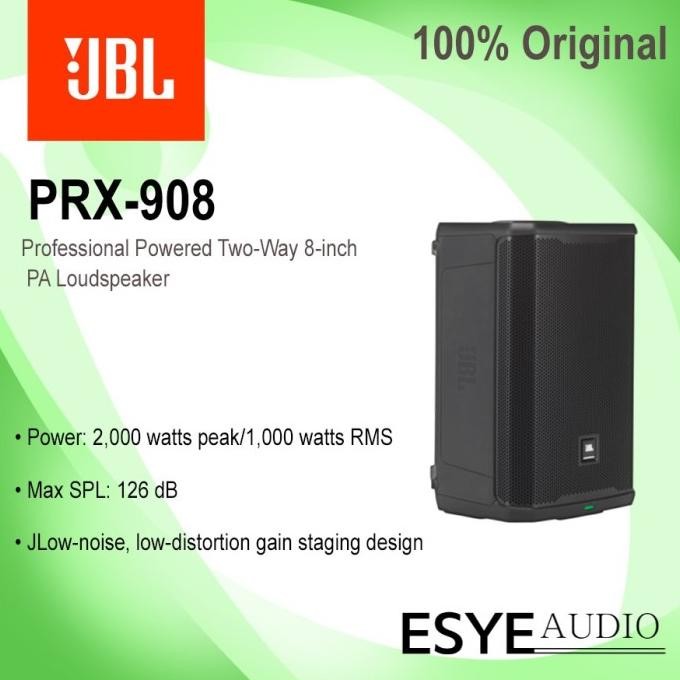 Terlaris Jbl Prx908 Prx 908 Original Speaker Aktif Professional 8" 2000W