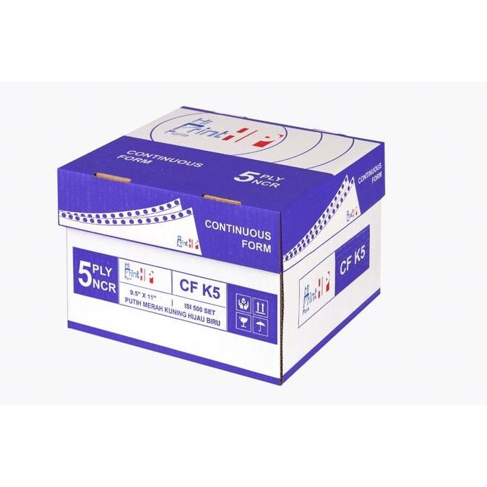 

Continuous Form 9.5x11 5 ply NCR (isi 500 sheets) murah