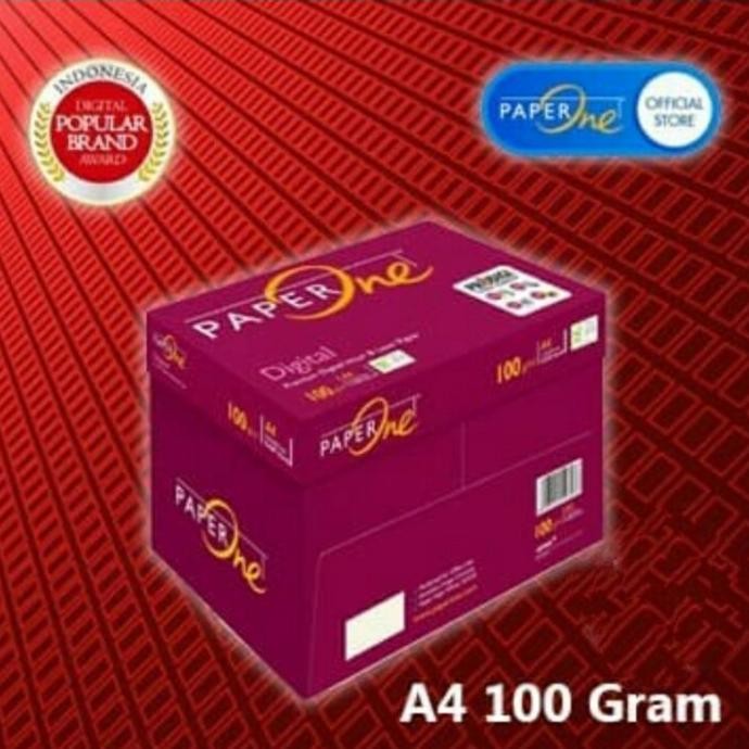 

Paper One Kertas Hvs A4 100 Gram - Box isi 4 rim. murah