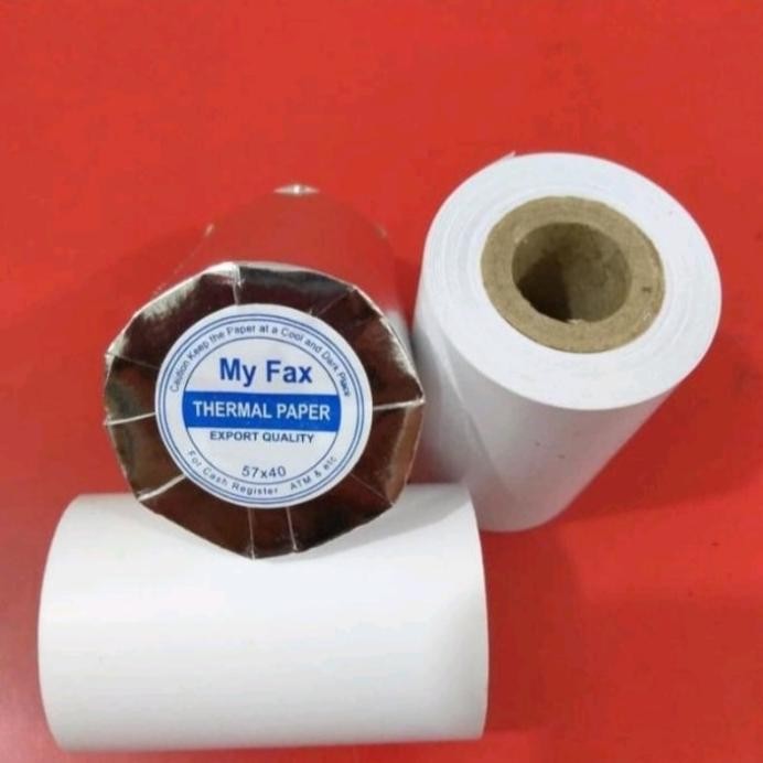 

Kertas kasir thermal edc 57/58x40 / Struk kasir 58mm paket 20 Roll murah