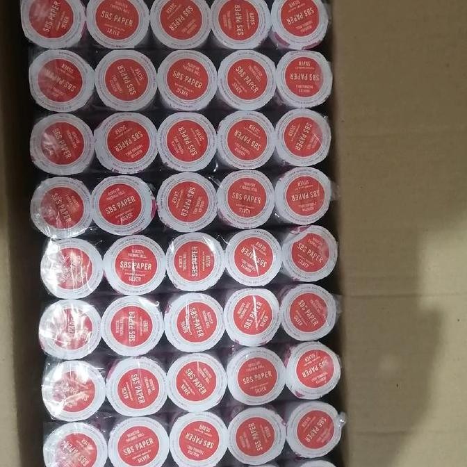 

(ISI 20 Roll) Kertas Kasir Thermal Paper Roll 58x40 58 x 40 Black murah