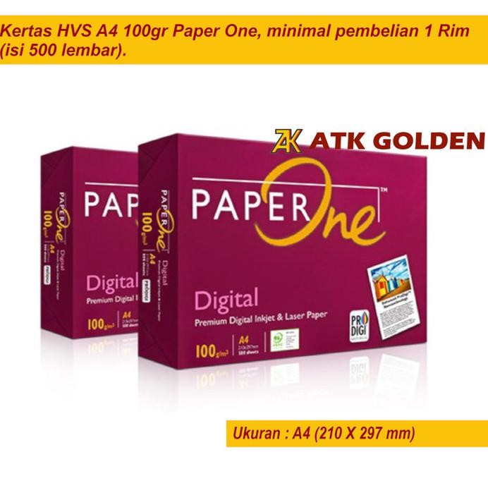

Kertas HVS A4 100gr Paper One murah