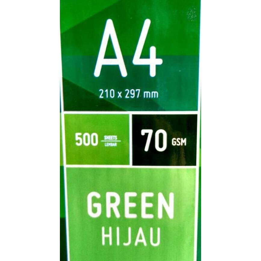 

Sinar Dunia SiDu Kertas HVS Green - Warna Hijau A4 70 gsm 210 x 297 mm murah