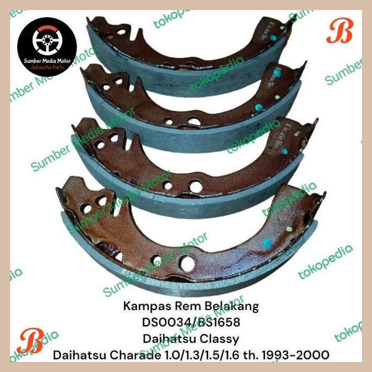 [SMM] BENDIX KAMPAS REM BELAKANG DS0034 BS1658 DAIHATSU CLASSY, CHARADE