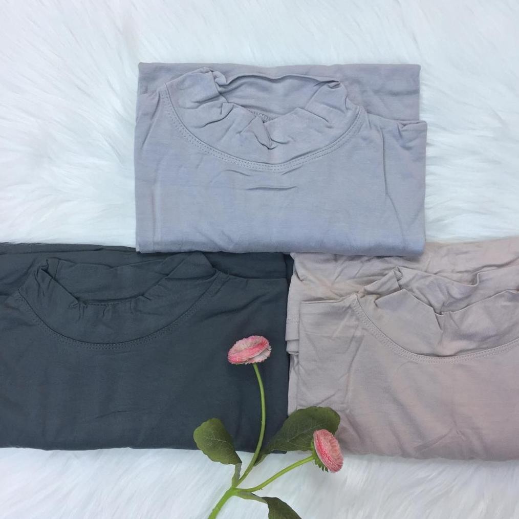 Baju Manset Tunik Turtle Neck Rayon Premium/Manset Tunik Wanita