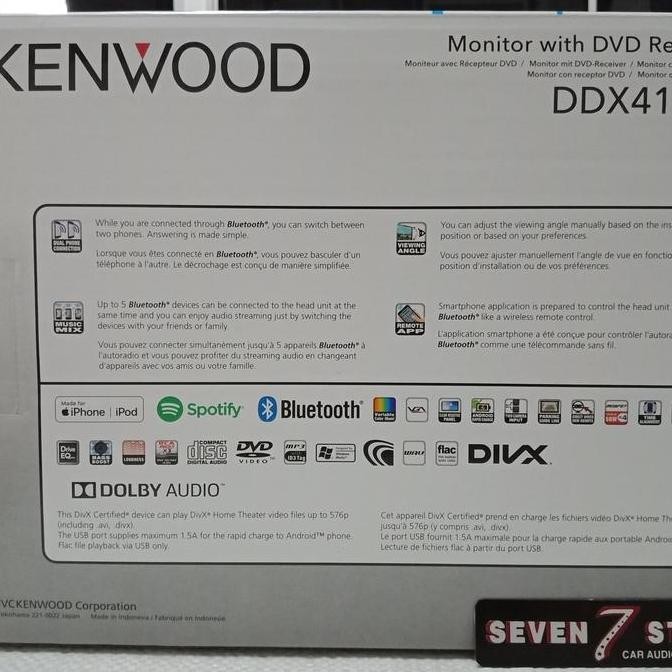 New Kenwood ddx419bt - kenwood ddx 419bt - kenwood ddx419 - ddx 419 bt