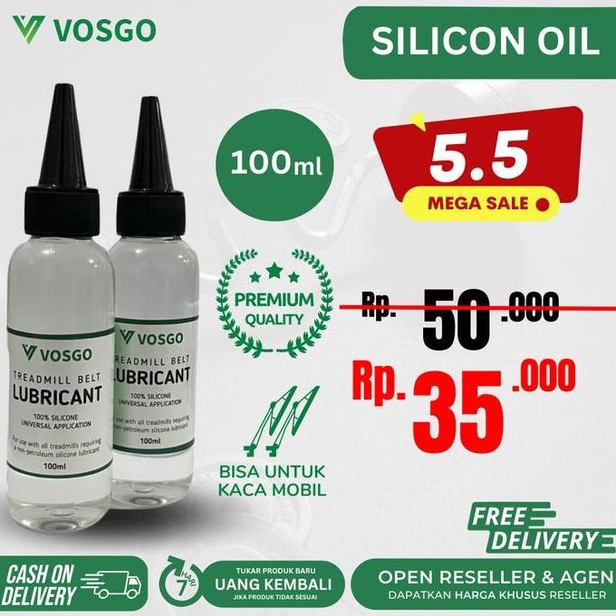 Pelumas Treadmill Silicone Oil Minyak Treadmill Vosgo Co