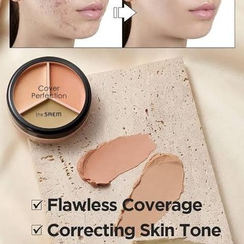 The saem cover perfection triple pot concealer