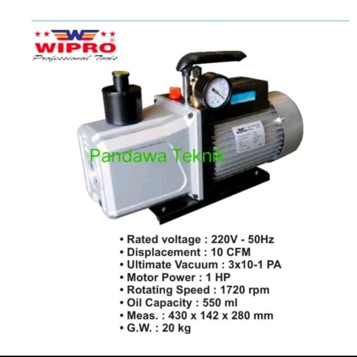 Vacuum Pump Ac Alat Tes Kebocoran Ac Pompa Vacum 1Hp Wipro Vp42 Original Dan Terpercaya