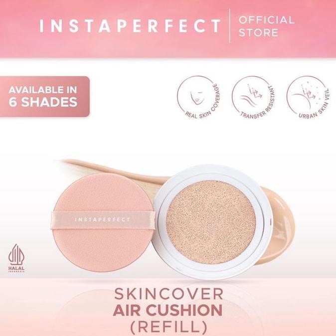 TERBARU - INSTAPERFECT Skincover Air Cushion Refill Indonesia / Cushion Wajah 11g / Real Skin Covara