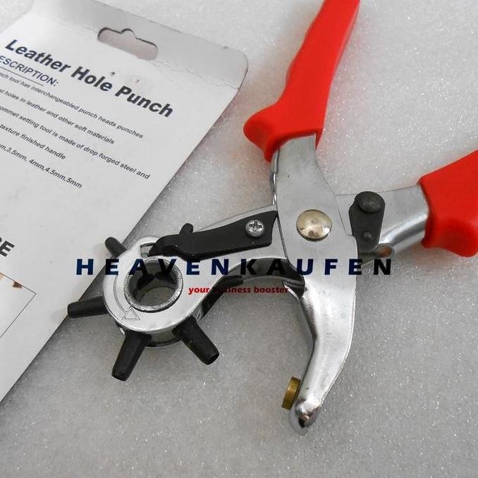 

TANG PLONG PEMBOLONG PELUBANG LEATHER HOLE PUNCH 6 FUNGSI 2,5 SD 5 MM ORIGINAL DAN TERPERCAYA