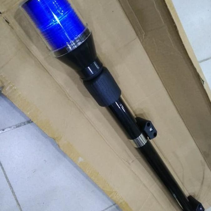 LAMPU STROBO POLISI PATWAL MOTOR - LAMPU PATROLI MOTOR - BIRU ORIGINAL DAN TERPERCAYA