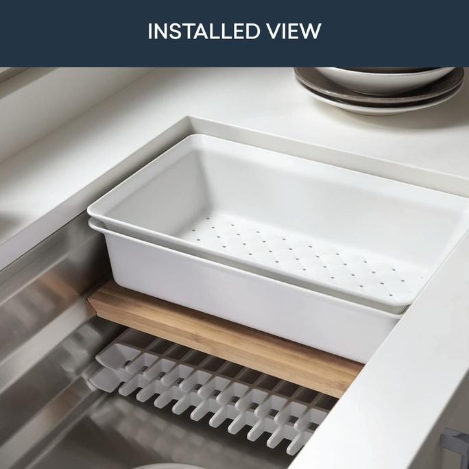 Grosir Kohler Prolific 33" Large Single Under-Mount Kitchen Sink K-5540T-S-Na