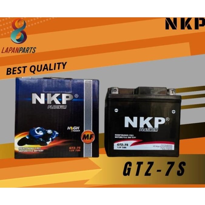 AKI MOTOR AKI KERING GTZ-7S MF  ( GTZ-6V, PCX, VARIO 125/150 ), MERK : NKP