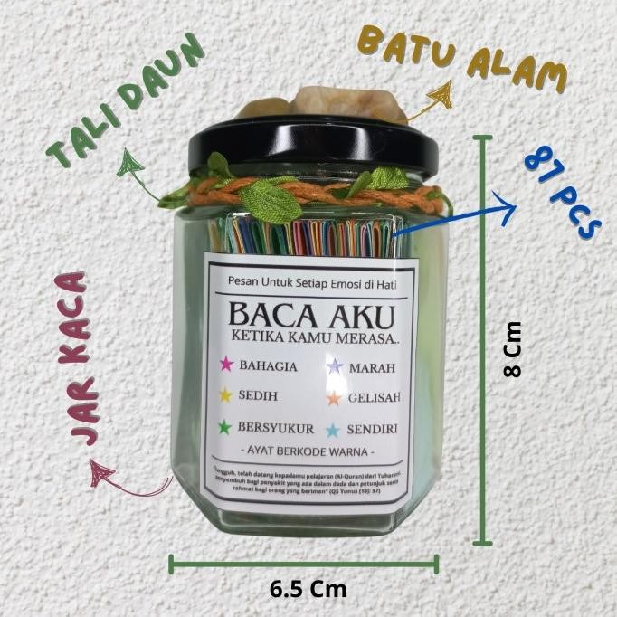 

Muslim Jar [Simple Edition] || Jar Kaca berisi Ayat dan Hadist Hadiah dan Souvenir Wisuda dan Pernikahan