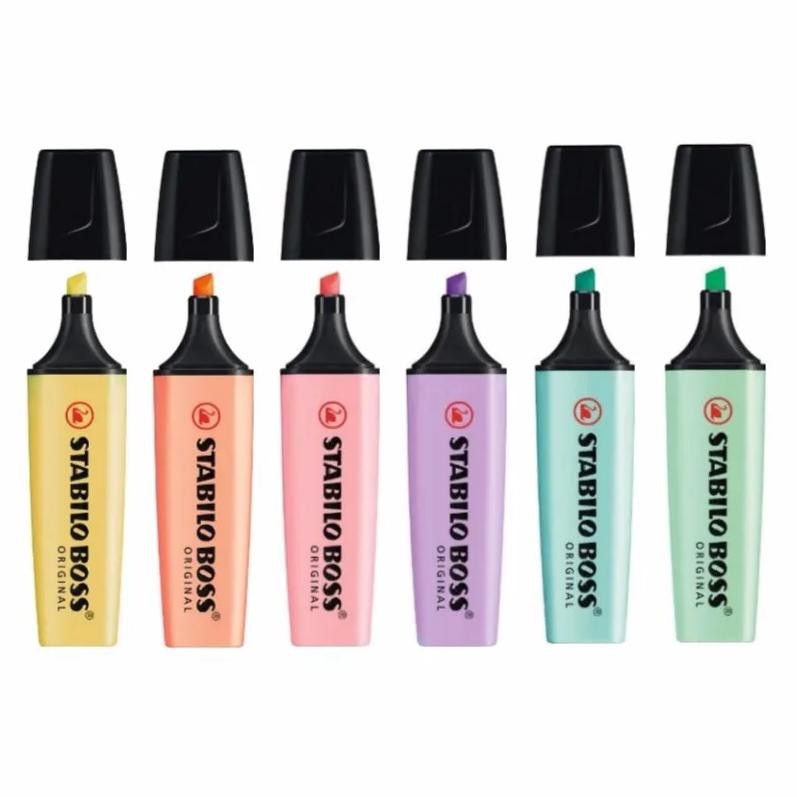 

Stabilo Boss Original Pastel Highlighter Pens And Text Markers 4 Hours Dry-Out Protection For
